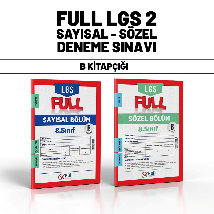 FULL 08.SINIF DENEME SAYISAL/SÖZEL 2-B - 24-25